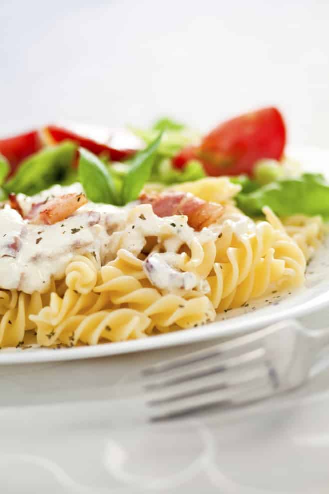 Carbonara med fyra sorters ostar