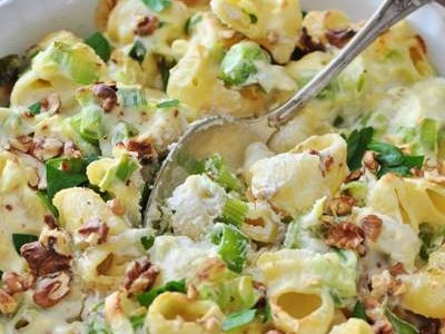 Pastagratäng med purjolök och chorizo - Galbani