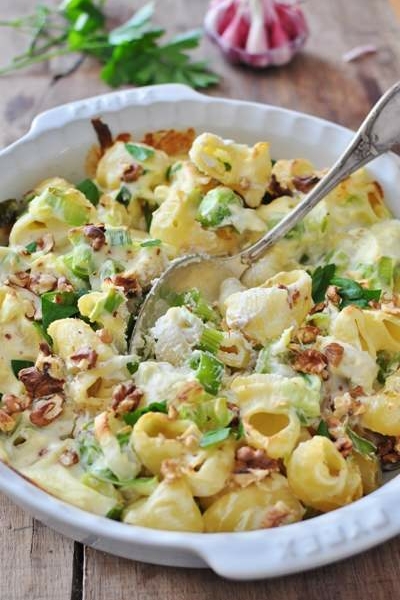 Pastagratäng med purjolök och chorizo - Galbani