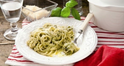 Pasta med vit sås och auberginer - Galbani