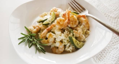 Risotto med purjolök och räkor - Galbani