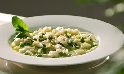 Risotto med spritärter - Galbani