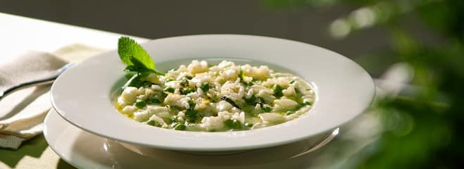 Risotto med spritärter - Galbani