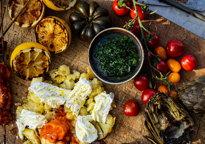 Grillade grönsaker och kyckling med Galbani mozzarella - Galbani