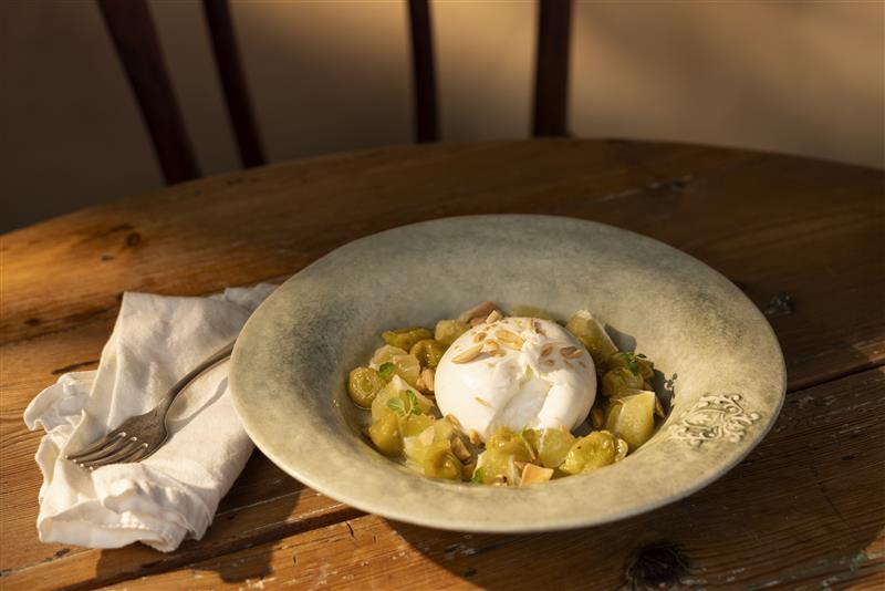 Bakade vindruvor med burrata och citron - Galbani