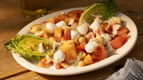 Panzanella med mozzarella - Galbani