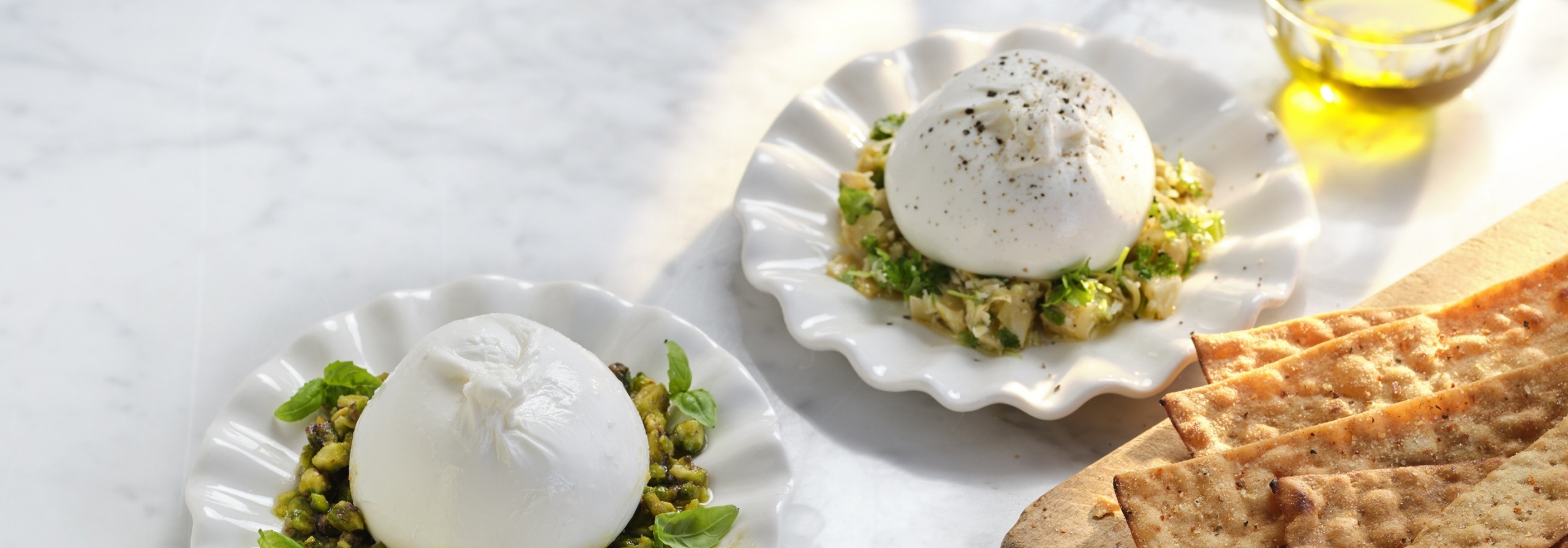 Burrata med kronärtskocka