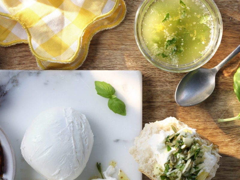 Mozzarella med myntacitronette - Galbani
