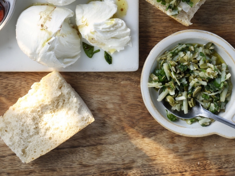 Mozzarella med pumpapesto - Galbani
